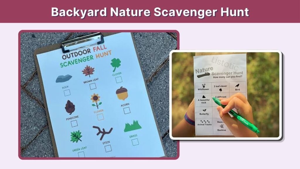 Backyard Nature Scavenger Hunt